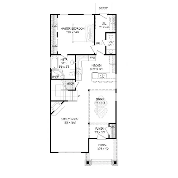 Craftsman House Plan First Floor - 141D-0008 - Shop House Plans and More