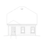 Craftsman House Plan Rear Elevation - 141D-0008 - Shop House Plans and More