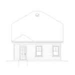 Arts & Crafts House Plan Rear Elevation - 141D-0009 - Shop House Plans and More