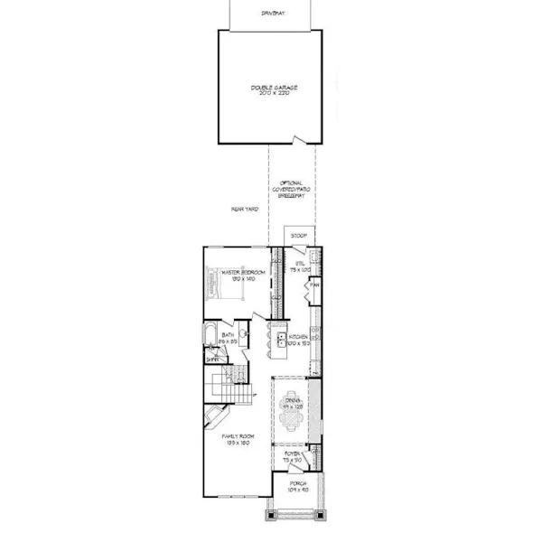 Arts & Crafts House Plan First Floor - Kamman Craftsman Home 141D-0010 - Search House Plans and More