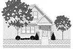 Arts & Crafts House Plan Front Elevation - Kamman Craftsman Home 141D-0010 - Search House Plans and More