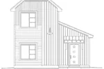 Modern House Plan Front Elevation - Kemp Modern Narrow Lot Home 141D-0011 - Search House Plans and More
