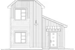 Modern House Plan Front Elevation - Kemp Modern Narrow Lot Home 141D-0011 - Search House Plans and More