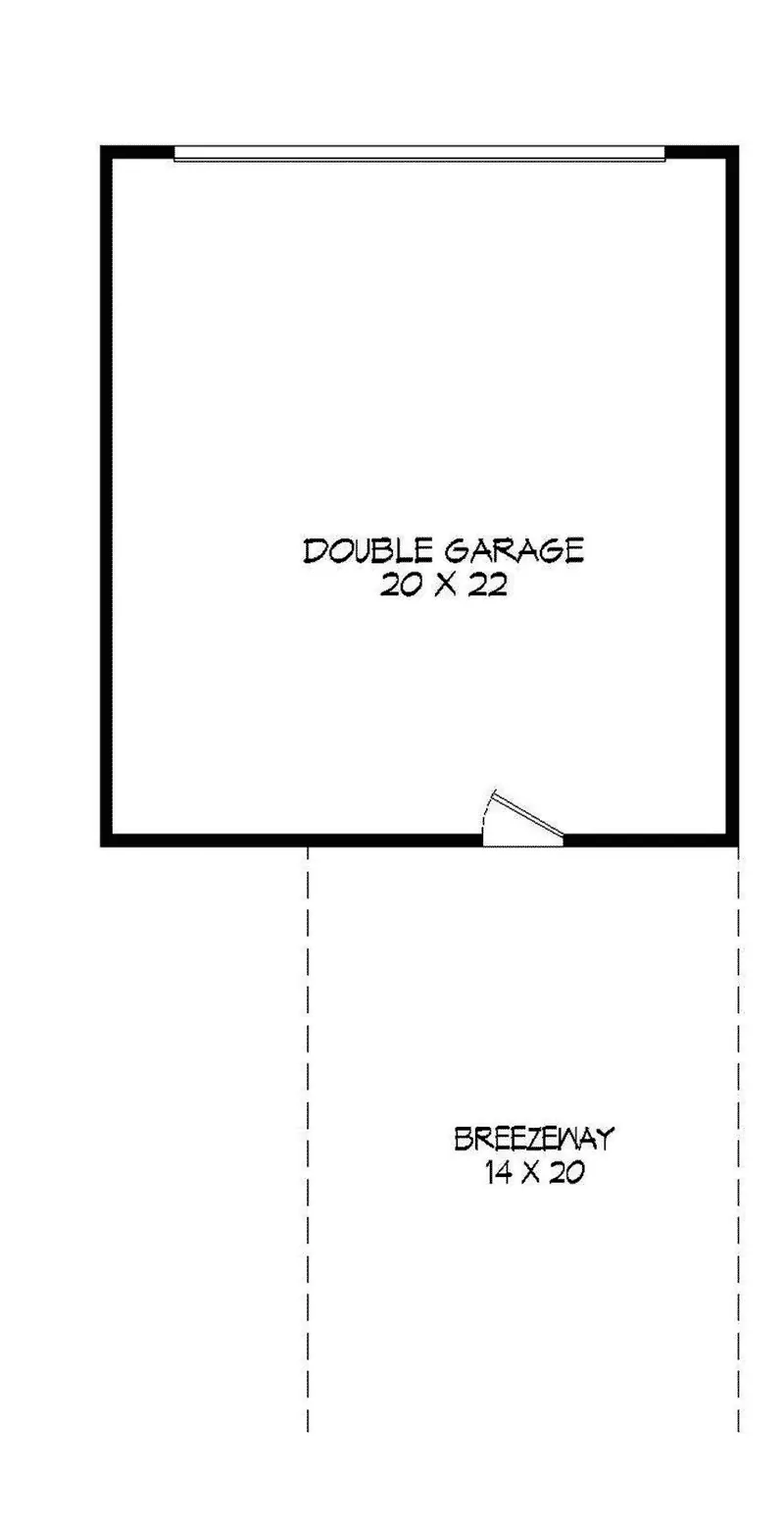 Modern House Plan Garage Floor Plan - Kemp Modern Narrow Lot Home 141D-0011 - Search House Plans and More