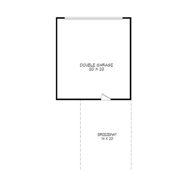 Modern House Plan Garage Floor Plan - Kemp Modern Narrow Lot Home 141D-0011 - Search House Plans and More