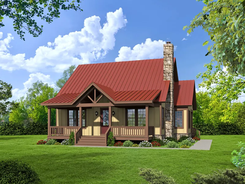 Rustic House Plan Front Image - Sun Meadow Craftsman Home 141D-0014 - Shop House Plans and More