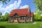 Rustic House Plan Front Image - Sun Meadow Craftsman Home 141D-0014 - Shop House Plans and More