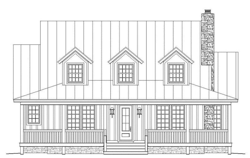 Waterfront House Plan Front Elevation - 141D-0015 - Shop House Plans and More