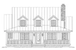 Vacation House Plan Front Elevation - 141D-0015 - Shop House Plans and More