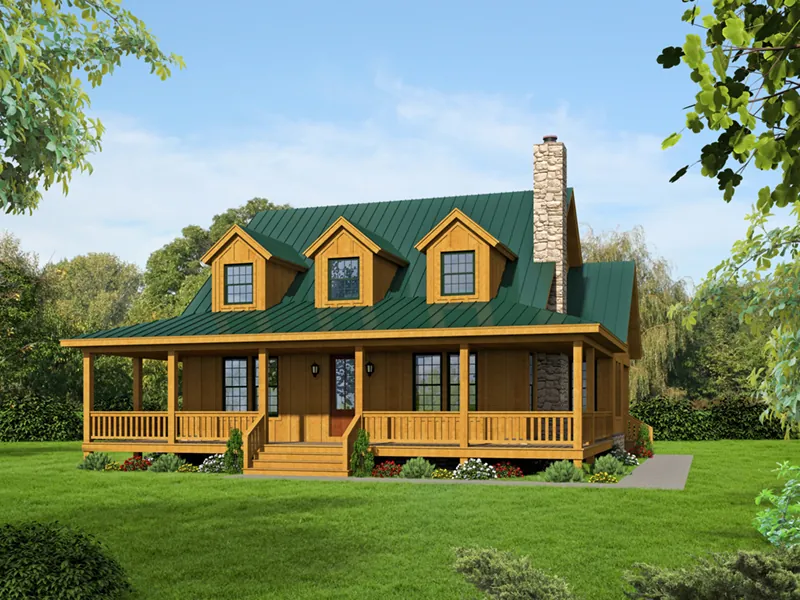 Waterfront House Plan Front of Home - 141D-0015 - Shop House Plans and More