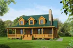 Waterfront House Plan Front of Home - 141D-0015 - Shop House Plans and More