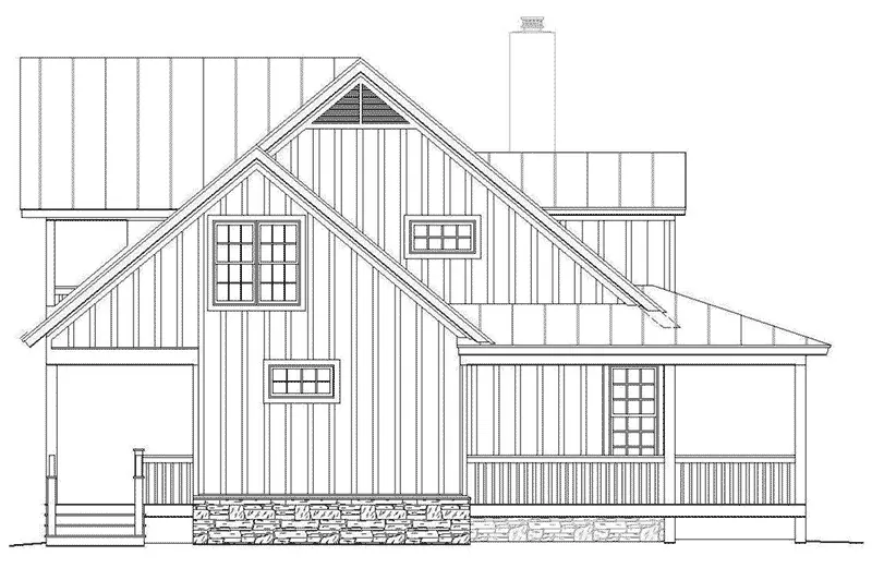 Waterfront House Plan Left Elevation - 141D-0015 - Shop House Plans and More