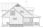 Waterfront House Plan Left Elevation - 141D-0015 - Shop House Plans and More
