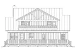 Waterfront House Plan Rear Elevation - 141D-0015 - Shop House Plans and More