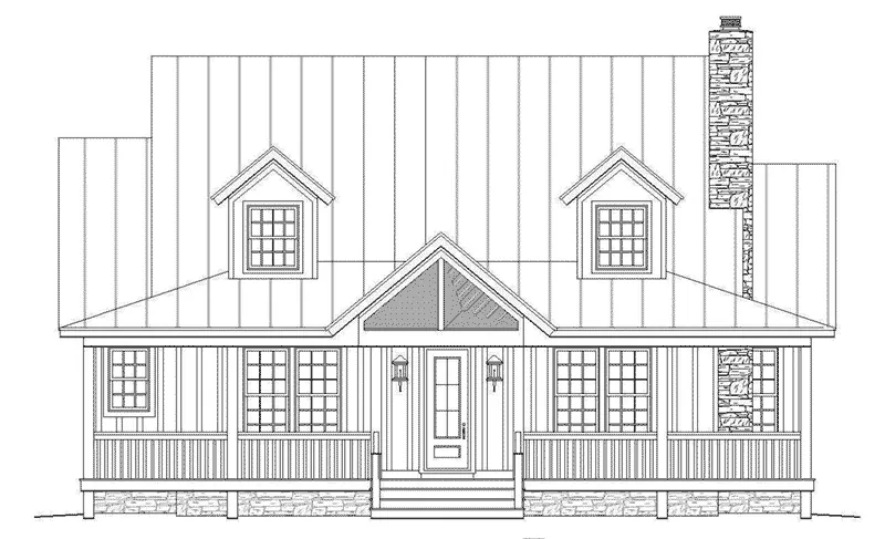 Country House Plan Front Elevation - Tracey Country Craftsman Home 141D-0016 - Shop House Plans and More