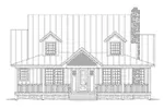 Traditional House Plan Front Elevation - Tracey Country Craftsman Home 141D-0016 - Shop House Plans and More