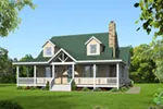 Craftsman House Plan Front of House 141D-0016