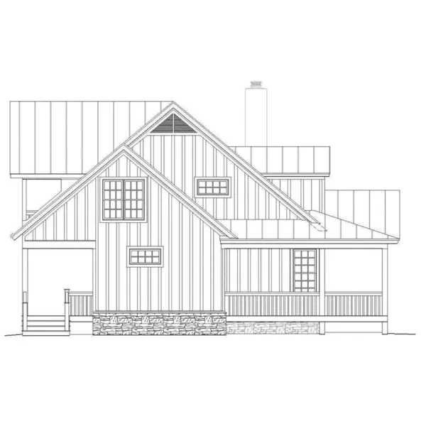 Traditional House Plan Left Elevation - Tracey Country Craftsman Home 141D-0016 - Shop House Plans and More