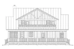 Country House Plan Rear Elevation - Tracey Country Craftsman Home 141D-0016 - Shop House Plans and More