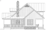 Country House Plan Right Elevation - Tracey Country Craftsman Home 141D-0016 - Shop House Plans and More