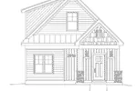 Rustic House Plan Front Elevation - Stannard Arts And Crafts Home 141D-0018 - Shop House Plans and More