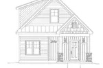 Ranch House Plan Front Elevation - Stannard Arts And Crafts Home 141D-0018 - Shop House Plans and More