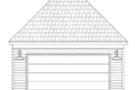 Rustic House Plan Rear Elevation - Stannard Arts And Crafts Home 141D-0018 - Shop House Plans and More