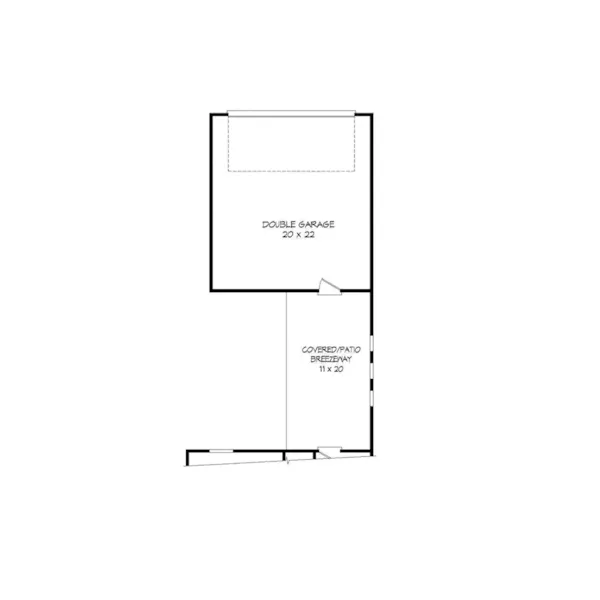 Country House Plan Garage Floor Plan - Scott Mill Craftsman Home 141D-0020 - Shop House Plans and More