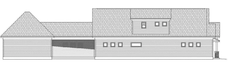 Craftsman House Plan Left Elevation - Scott Mill Craftsman Home 141D-0020 - Shop House Plans and More