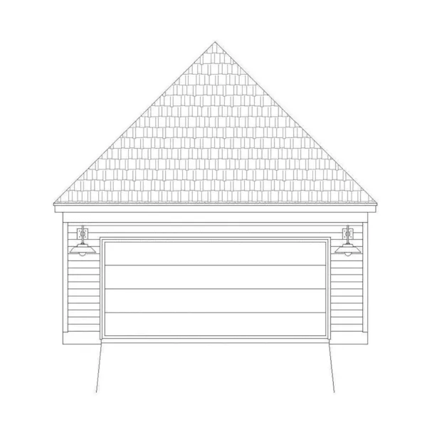 Country House Plan Rear Elevation - Scott Mill Craftsman Home 141D-0020 - Shop House Plans and More