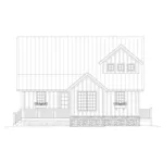 Arts & Crafts House Plan Left Elevation - Aurora Springs Craftsman Home 141D-0022 - Search House Plans and More