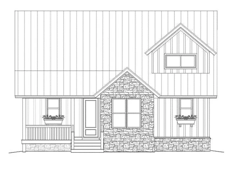 Cabin & Cottage House Plan Front Elevation - Bassett Creek Country Home 141D-0023 - Search House Plans and More