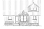 Craftsman House Plan Front Elevation - Bassett Creek Country Home 141D-0023 - Search House Plans and More