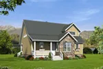 Cabin & Cottage House Plan Front of Home - Bassett Creek Country Home 141D-0023 - Search House Plans and More