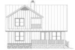 Traditional House Plan Rear Elevation - Bassett Creek Country Home 141D-0023 - Search House Plans and More