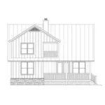 Craftsman House Plan Rear Elevation - Bassett Creek Country Home 141D-0023 - Search House Plans and More