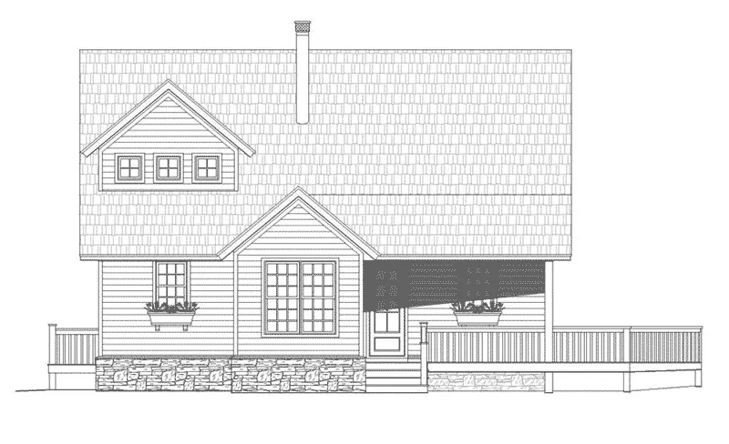 Prairie House Plan Front Elevation - Carley Cove Craftsman Home 141D-0024 - Search House Plans and More