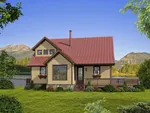 Farmhouse Plan Front of Home - Carley Cove Craftsman Home 141D-0024 - Search House Plans and More