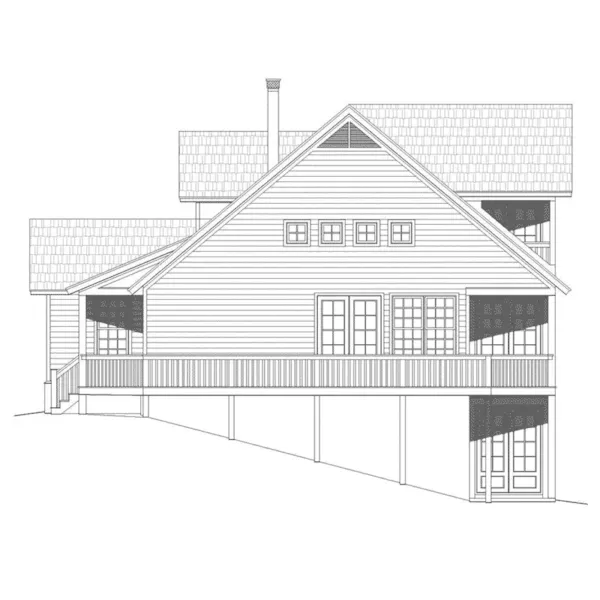 Country House Plan Left Elevation - Carley Cove Craftsman Home 141D-0024 - Search House Plans and More