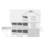 Farmhouse Plan Rear Elevation - Carley Cove Craftsman Home 141D-0024 - Search House Plans and More