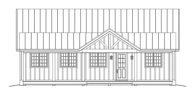 Country House Plan Front Elevation - Conley Lake Craftsman Home 141D-0025 - Search House Plans and More