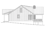 Ranch House Plan Left Elevation - Conley Lake Craftsman Home 141D-0025 - Search House Plans and More