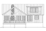 Ranch House Plan Rear Elevation - Conley Lake Craftsman Home 141D-0025 - Search House Plans and More