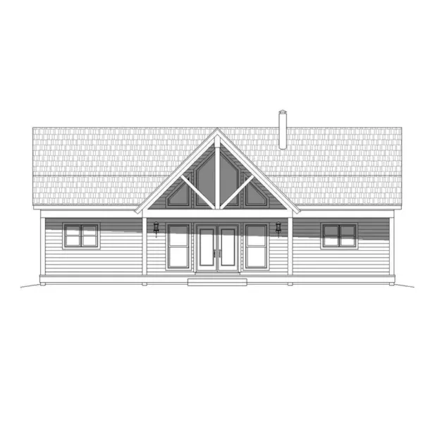 Ranch House Plan Front Elevation - Cori Creek Craftsman Home 141D-0026 - Search House Plans and More