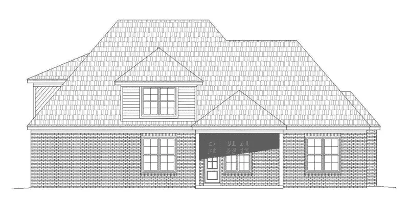 European House Plan Rear Elevation - Arreton Bay European Home 141D-0030 - Search House Plans and More
