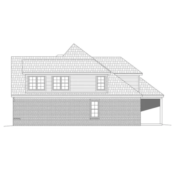 Country French House Plan Right Elevation - Arreton Bay European Home 141D-0030 - Search House Plans and More