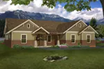 Cabin & Cottage House Plan Front of Home - Arrowhead Creek Craftsman Home 141D-0031 - Search House Plans and More