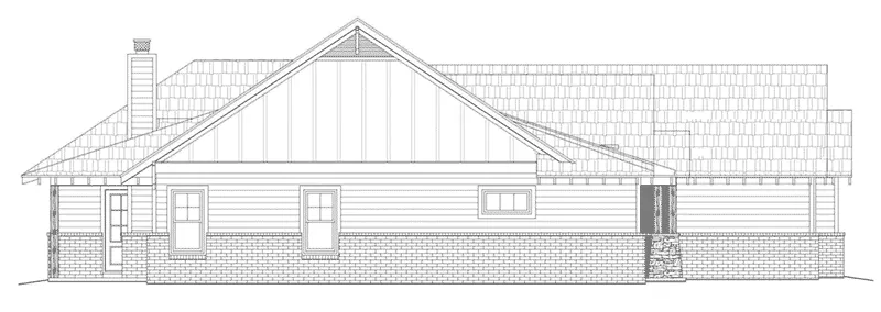 Country House Plan Left Elevation - Arrowhead Creek Craftsman Home 141D-0031 - Search House Plans and More