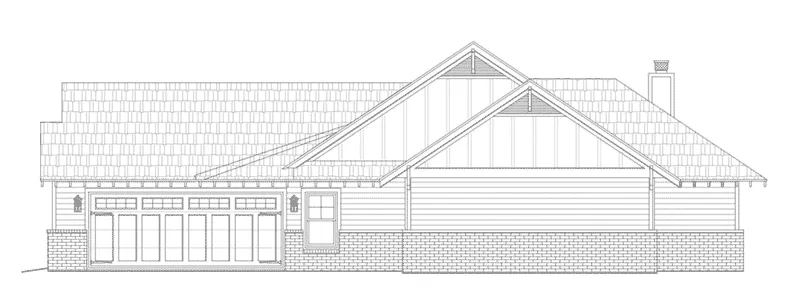 Country House Plan Right Elevation - Arrowhead Creek Craftsman Home 141D-0031 - Search House Plans and More