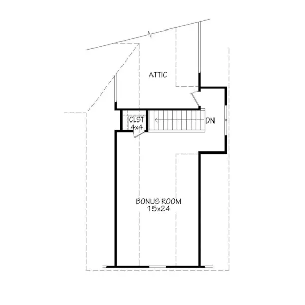 Ranch House Plan Second Floor - Malcolm Mill Ranch Home 141D-0034 - Shop House Plans and More